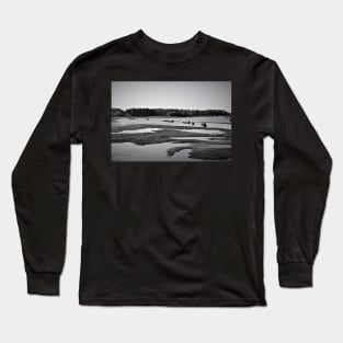 Grappling for oysters in P.E.I. Long Sleeve T-Shirt